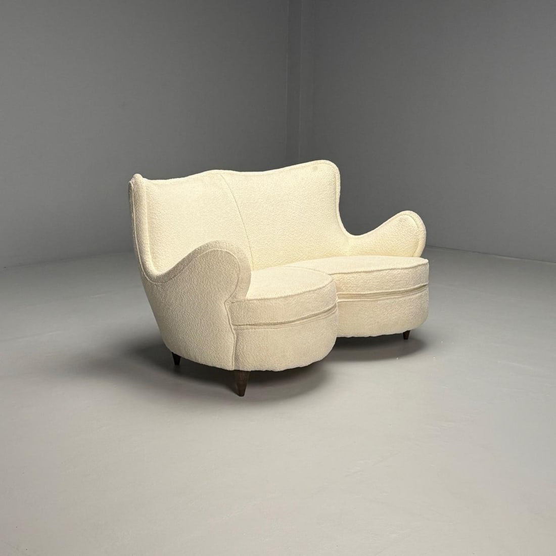 Osvaldo Borsani Attribution, Heart Sofa, Italian Mid-Century Modern, 1950s - 6