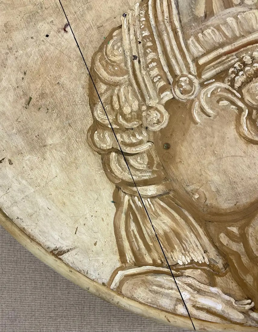 Mid-Century Modern Hand Painted Italian Center Table, Fornasetti Style - 12