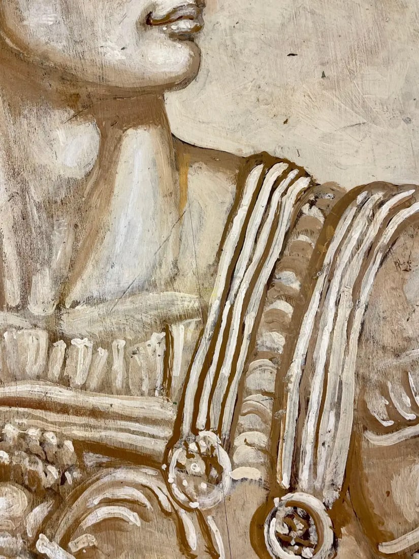 Mid-Century Modern Hand Painted Italian Center Table, Fornasetti Style - 8