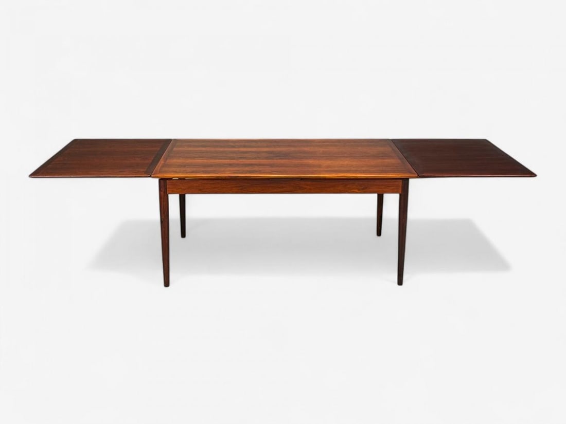 Danish Modern, Rosewood, Expandable Dining Table, Denmark, 1960s - 3