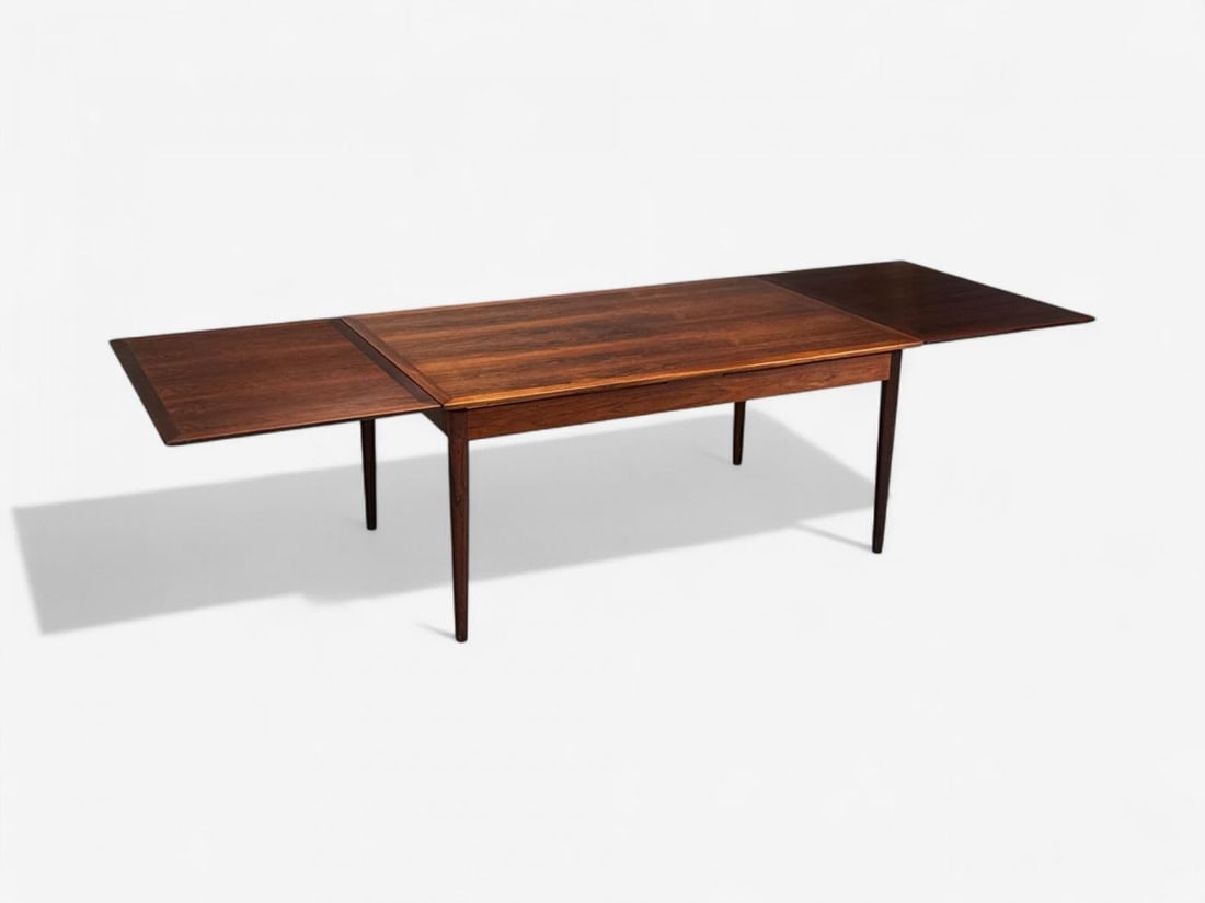 Danish Modern, Rosewood, Expandable Dining Table, Denmark, 1960s - 7