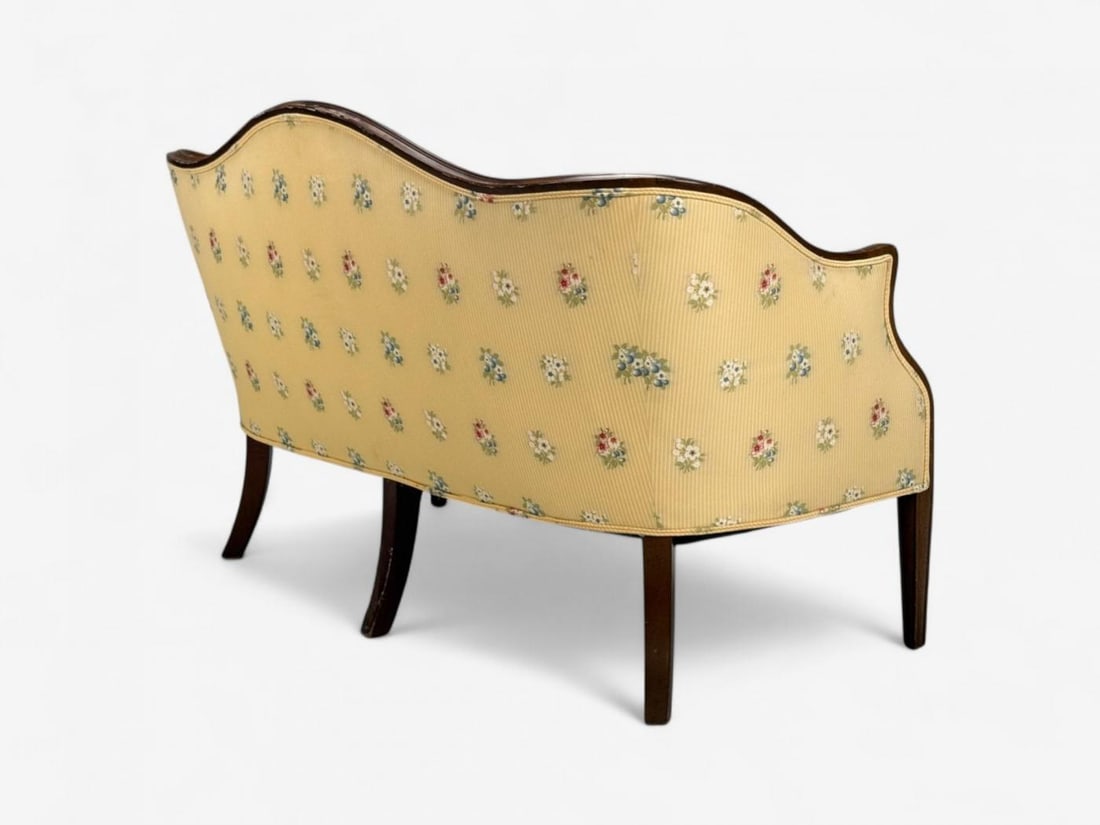 Hepplewhite Style, Mahogany, Scalamandre Upholstery, Loveseat, 1930s - 6