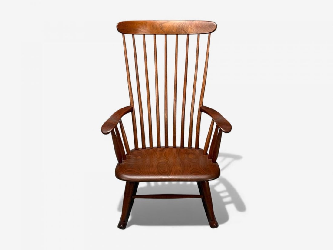 Robert Whitley, American Studio, Teak, Rocking Chair, USA, 1980s - 12