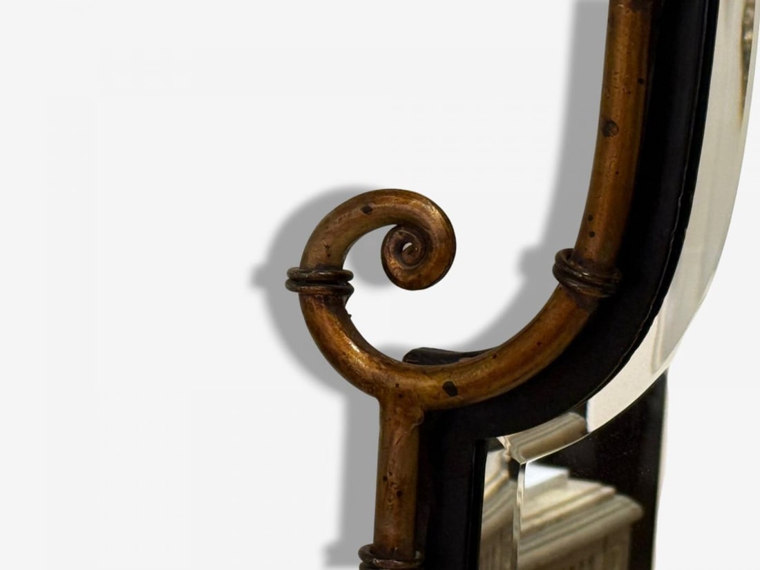 Hollywood Regency, Faux Bamboo Gilt Metal, Pagoda Form Wall Mirrors, USA, 1960s - 9