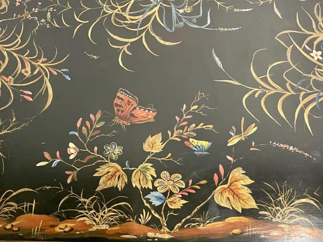 Maitland Smith Three Drawer Chest, Commode, End Table, Painted - 10