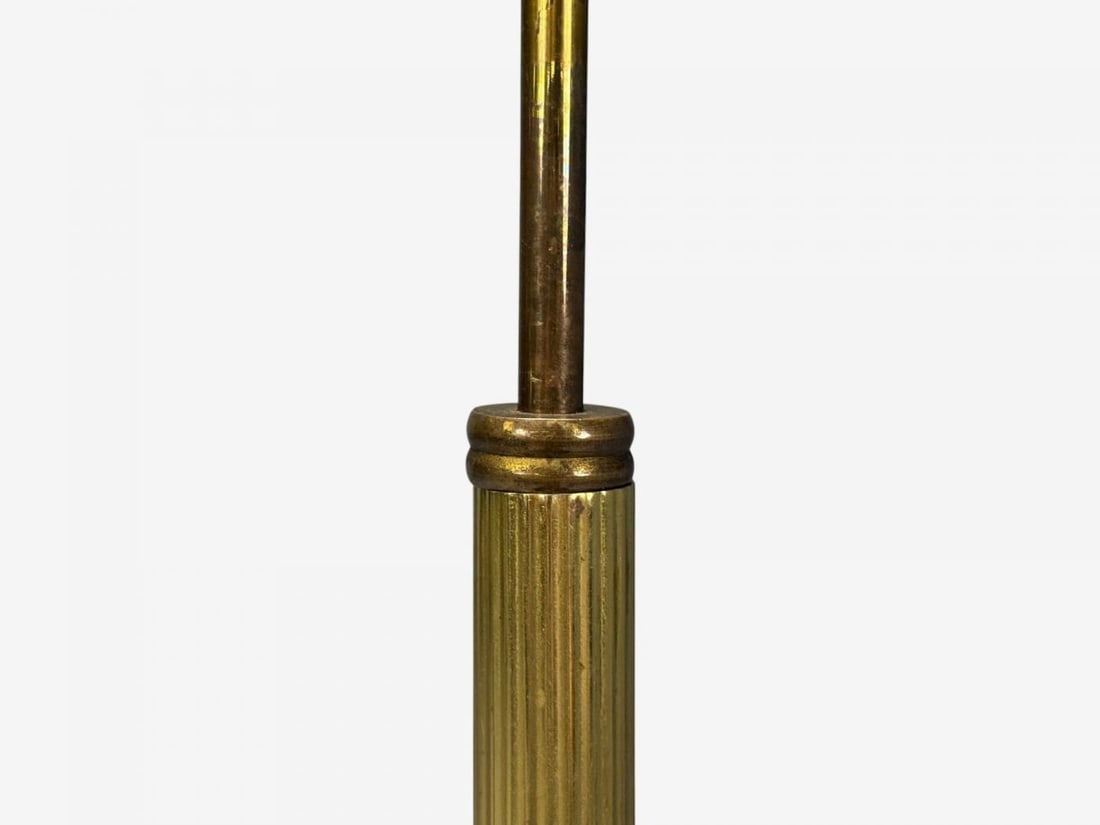 Danish Modern, Brass, Paper, Adjustable Floor Lamp, Denmark, 1960s - 10