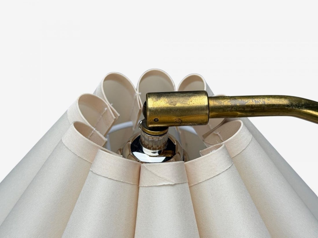 Danish Modern, Brass, Paper, Adjustable Floor Lamp, Denmark, 1960s - 9