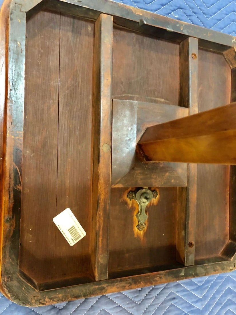 19th Century English Tilt-Top Game Checkerboard or Card Table - 8