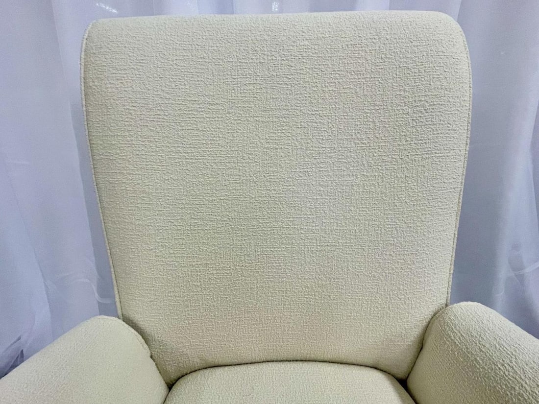 Mid-Century Modern Pair Lounge Chairs, Manner of Paolo Buffa, Bouclé - 12