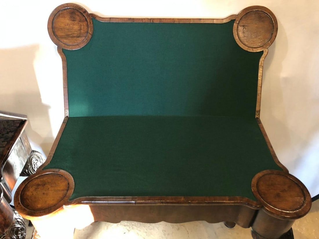 Pair of 18th-19th Century Georgian Compatible Card / Game or Flip Top Tables - 10
