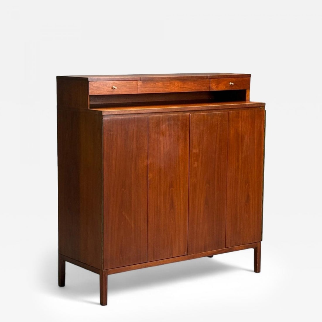 Paul McCobb, American Modern, Walnut, Highboy Dresser, USA, 1970s (1 of 12)