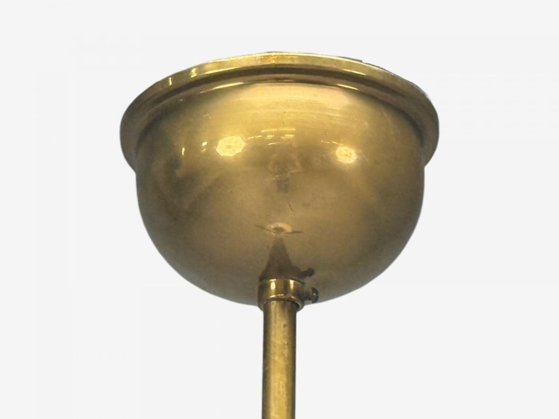 Danish Modern, Brass, Glass, Pendant Light, Denmark, 1960s - 10