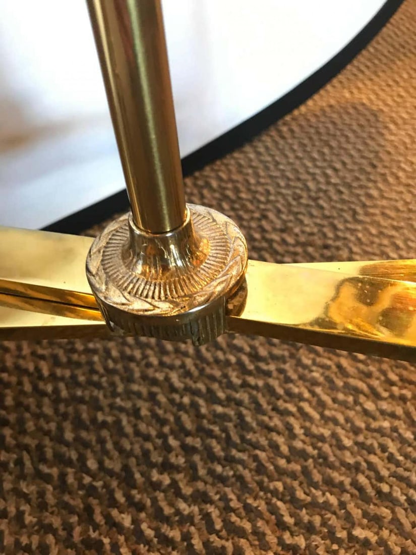 Pair of Fine Bronze Based End Tables with Glass Tops - 9