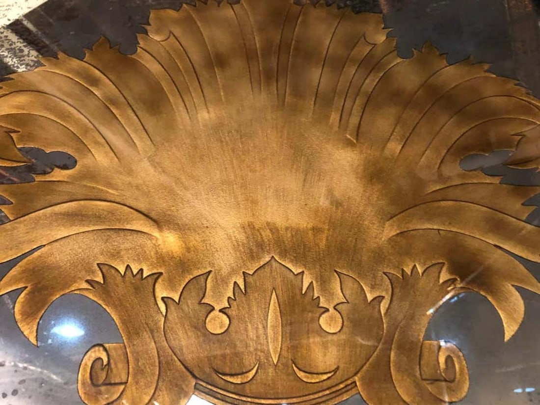 Pair of Art Deco Fashioned Three-Panel Mirrored Room Dividers or Folding Screens - 12