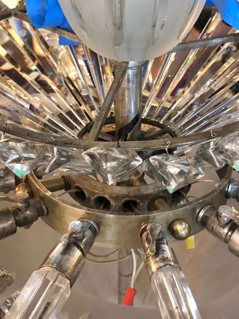 Monumental 19th Century Crystal & Lalique Style Neoclassical Chandelier - 6