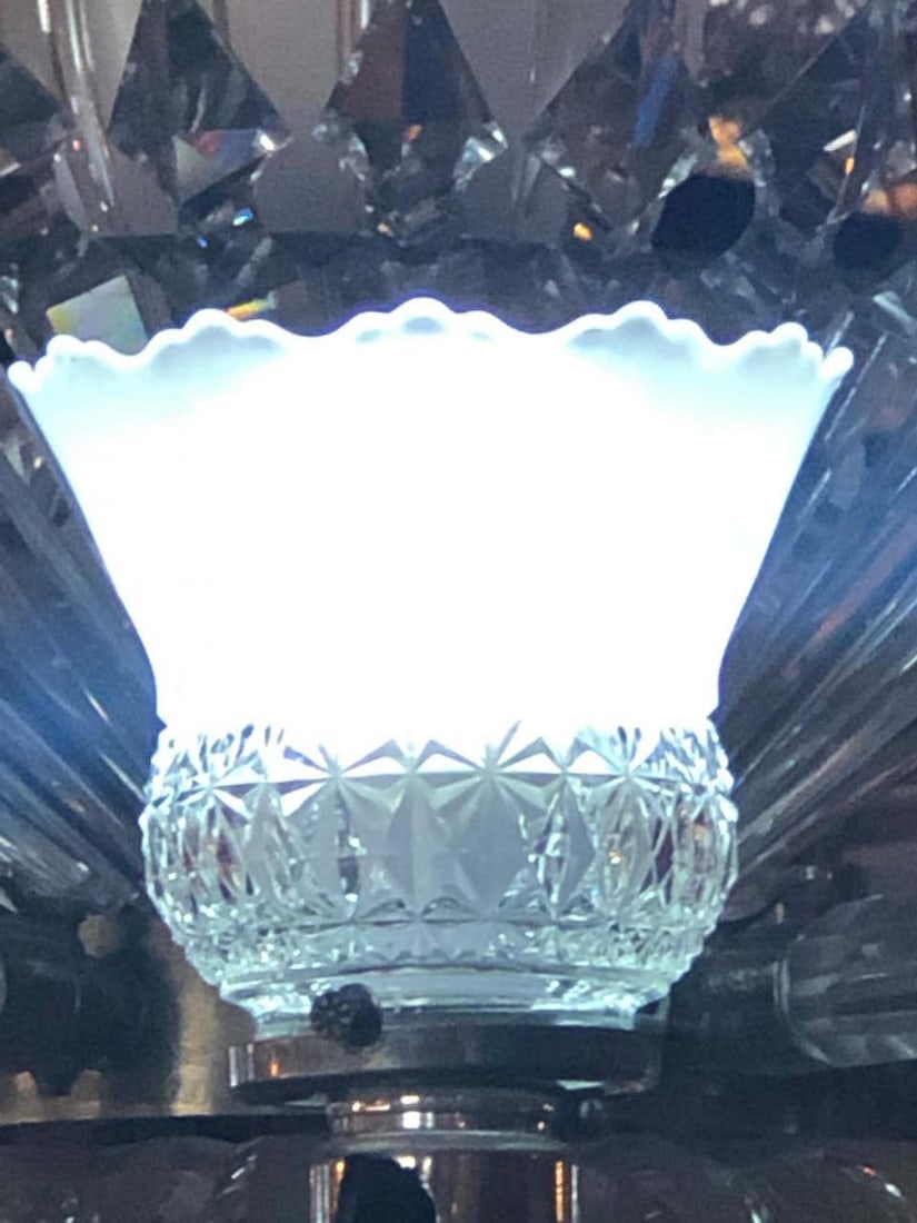 Monumental 19th Century Crystal & Lalique Style Neoclassical Chandelier - 9