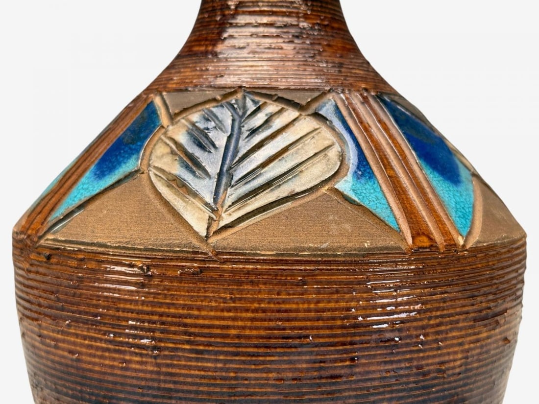 Julie Keramik, Danish Modern, Brown Ceramic, Table Lamp, Denmark, 1960s - 7