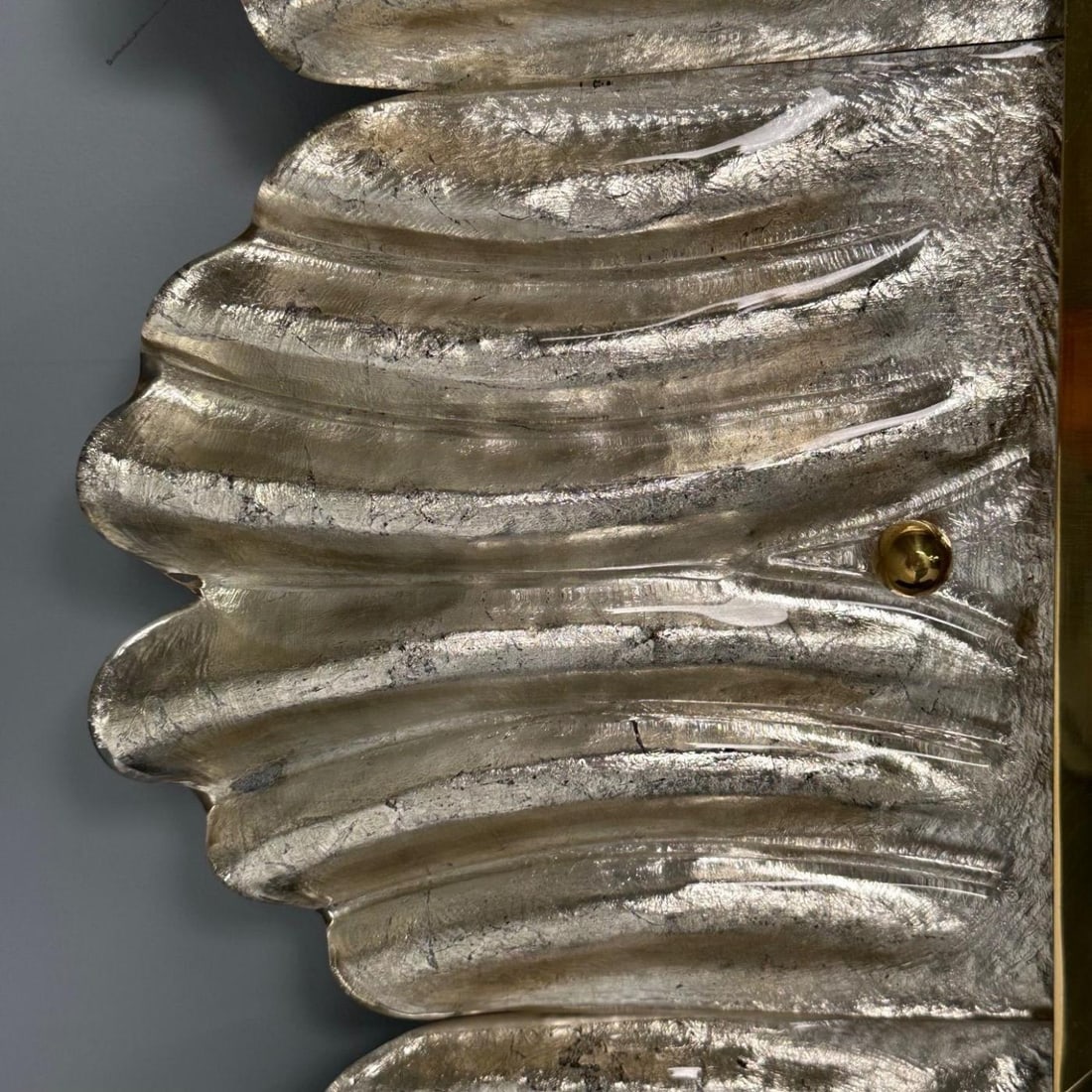 Contemporary, Leaf Motif, Murano Glass, Silver Gilt, Wall Mirrors, Italy, 21st C - 10