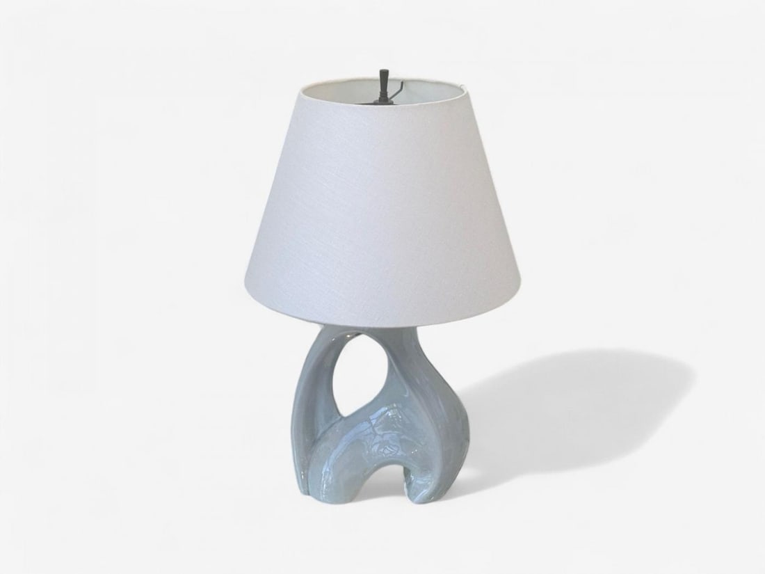 American Modern, Ceramic, Biomorphic Table Lamp, USA, 1960s - 5