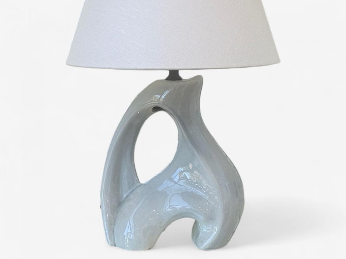American Modern, Ceramic, Biomorphic Table Lamp, USA, 1960s - 6