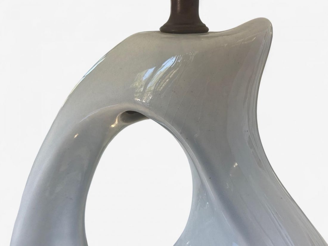 American Modern, Ceramic, Biomorphic Table Lamp, USA, 1960s - 7
