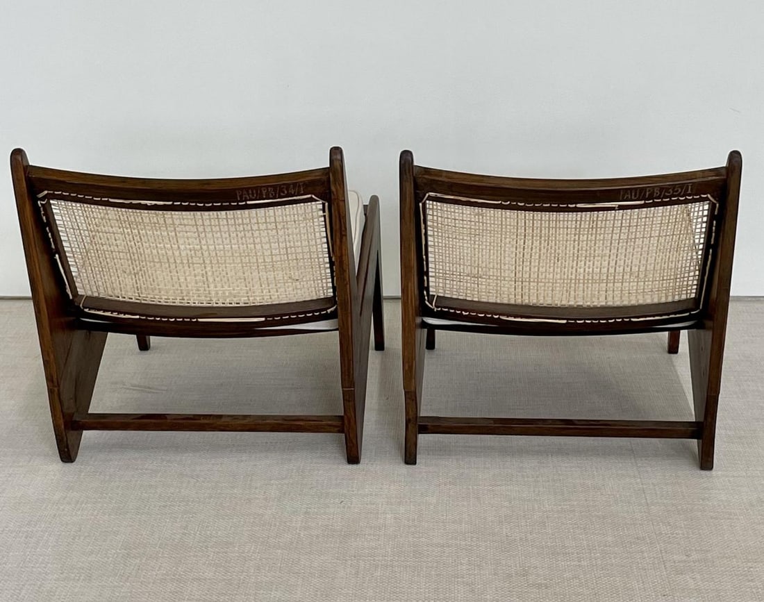 Authentic Pierre Jeanneret Kangaroo Chairs, Lounge / Slipper, Mid-Century - 12