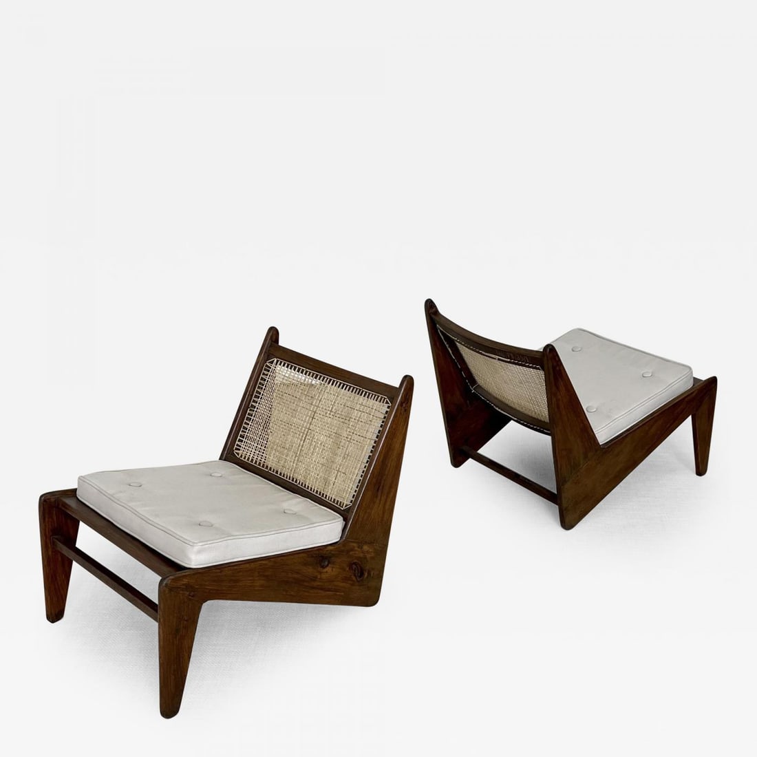 Authentic Pierre Jeanneret Kangaroo Chairs, Lounge / Slipper, Mid-Century (1 of 12)