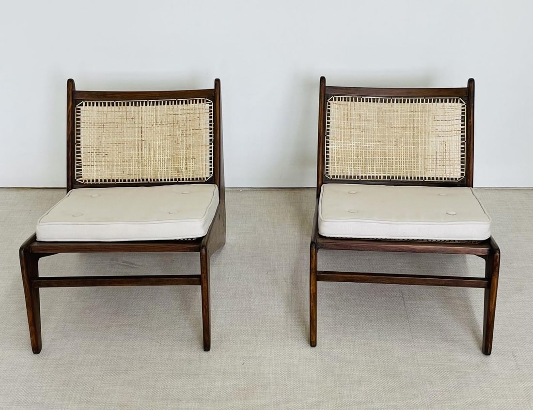 Authentic Pierre Jeanneret Kangaroo Chairs, Lounge / Slipper, Mid-Century - 6
