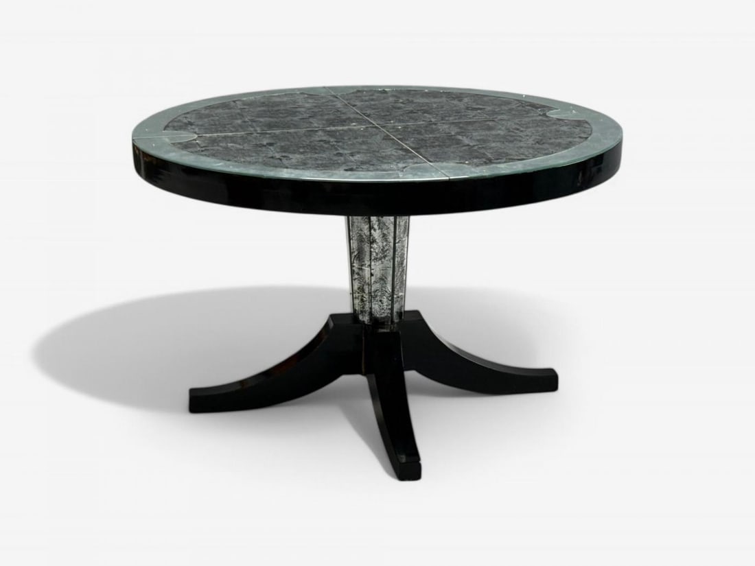 Maison Jansen Style, Hollywood Regency, Eglomise Mirror, Center Table, 20th C - 5