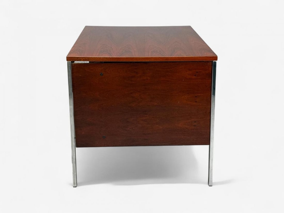 Jean Gillon, Brazilian Modern, Jacaranda, Chrome, Writing Desk, Brazil, 1960s - 8
