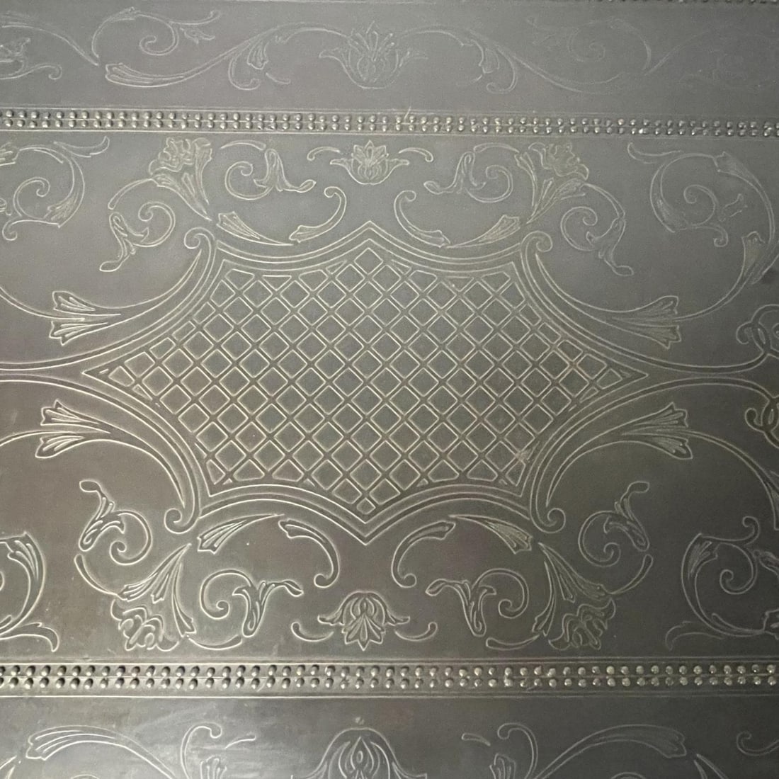 Baroque, Barley Twist Console, Turned Wood, Gray Etched Metal, USA, 2000s - 7