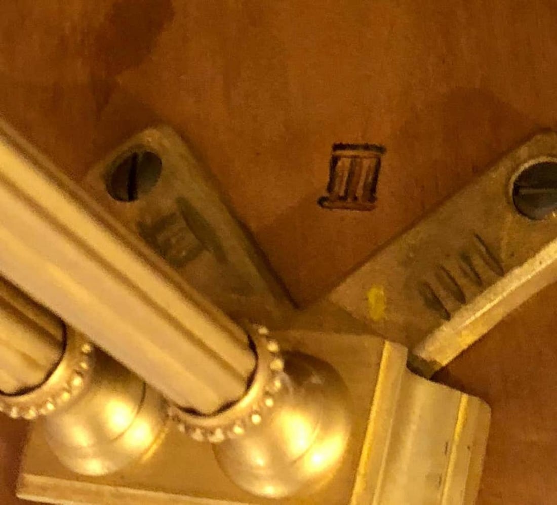 Pair of Bagues Style Gilt Bronze Neoclassical End Tables or Pedestals - 12