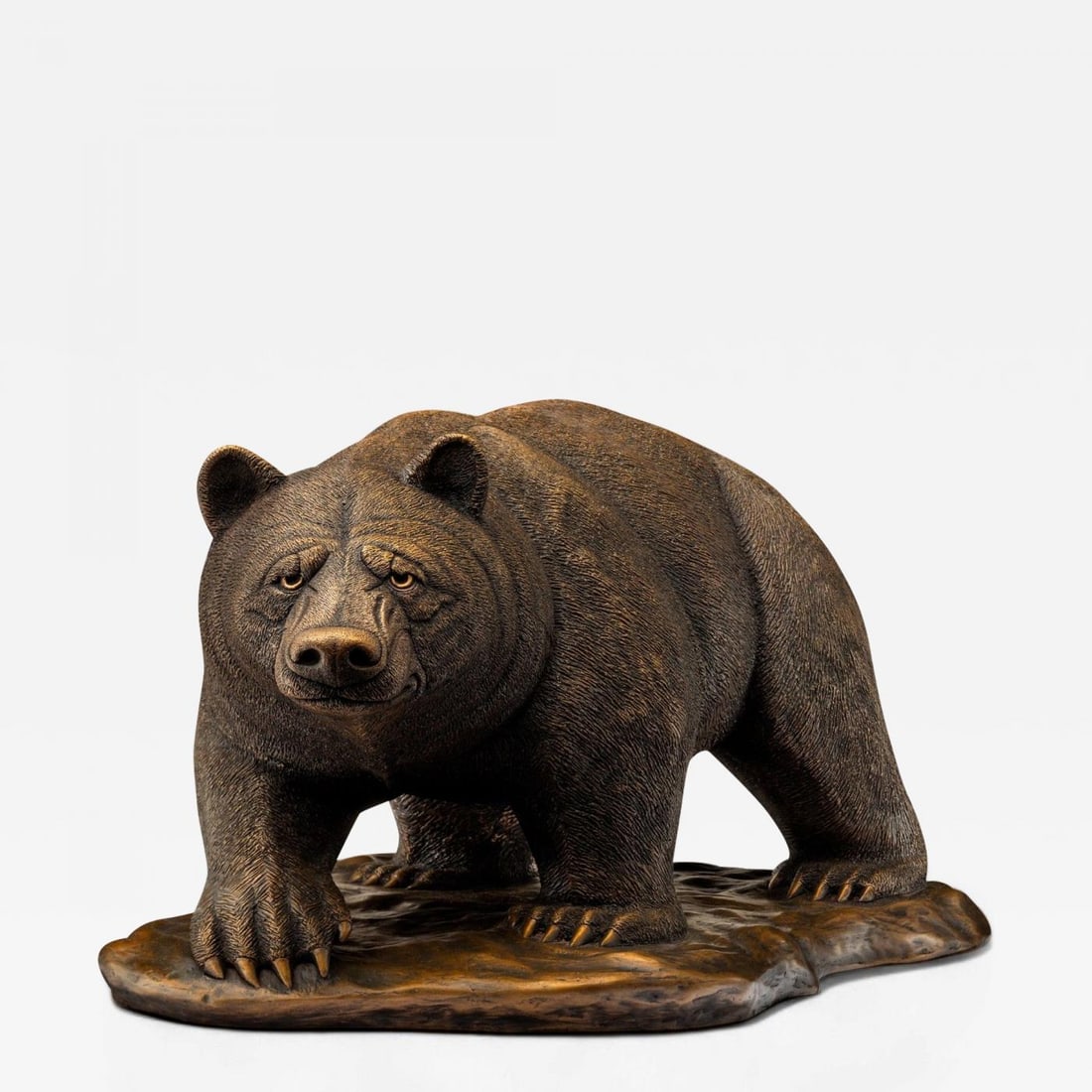 Modern American Bear Sculpture, Hot Cast Bronze, American, 21st C. (1 of 11)