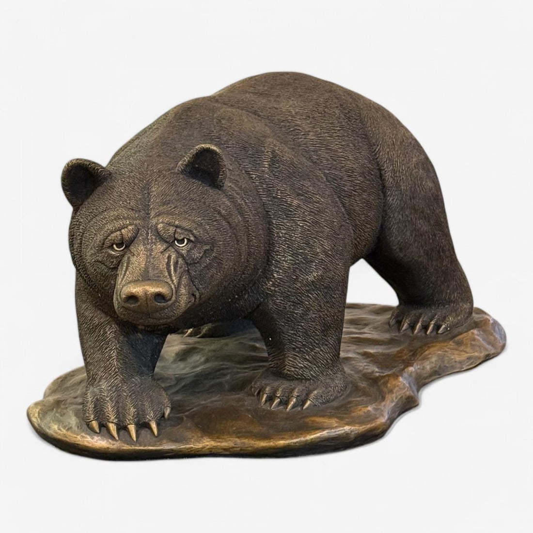 Modern American Bear Sculpture, Hot Cast Bronze, American, 21st C. - 3