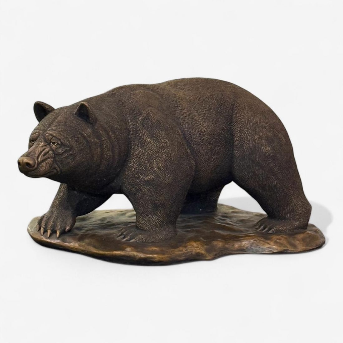 Modern American Bear Sculpture, Hot Cast Bronze, American, 21st C. - 4