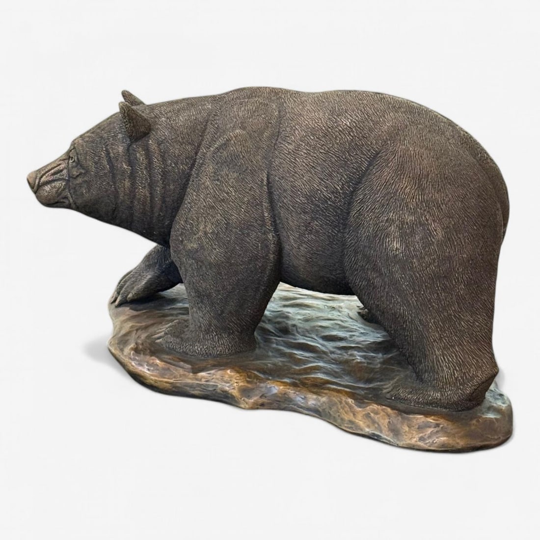 Modern American Bear Sculpture, Hot Cast Bronze, American, 21st C. - 5