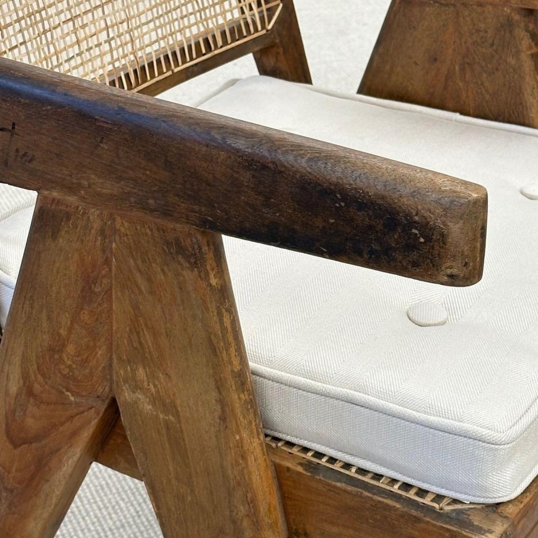 Pierre Jeanneret, French Mid-Century Modern, Arm Chair, Chandigarh c. 1960s - 7