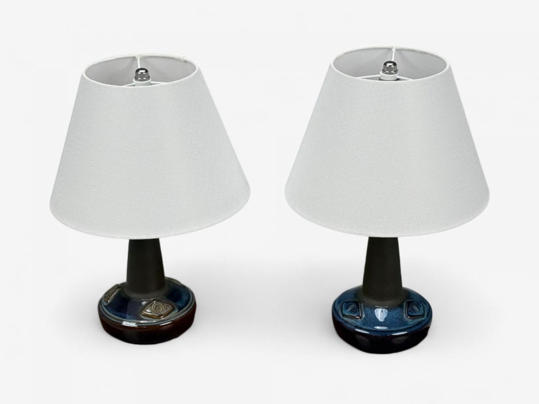 Søholm Stentøj, Glazed Stoneware, Table Lamps, Denmark, 1970s - 4