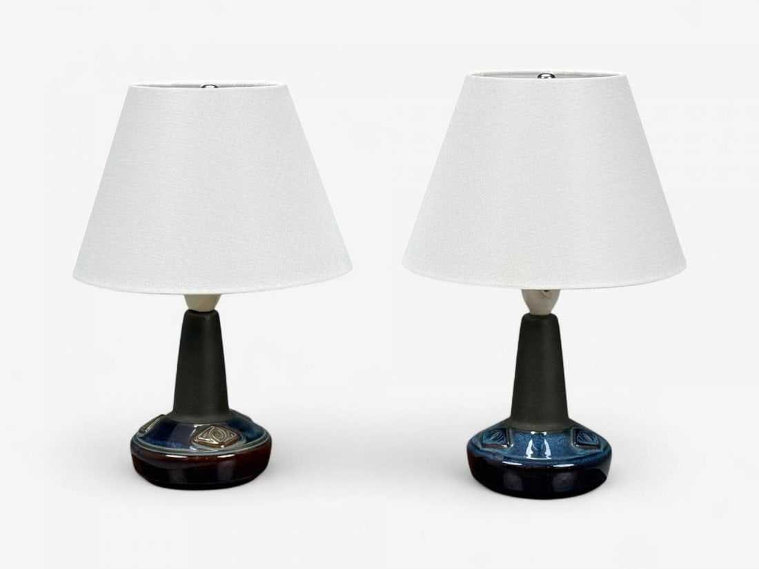 Søholm Stentøj, Glazed Stoneware, Table Lamps, Denmark, 1970s - 8