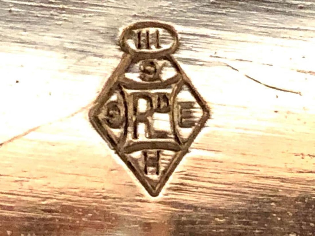 George III Style Silver Plated Oval Center Bowl with Cut Glass Liner - 8