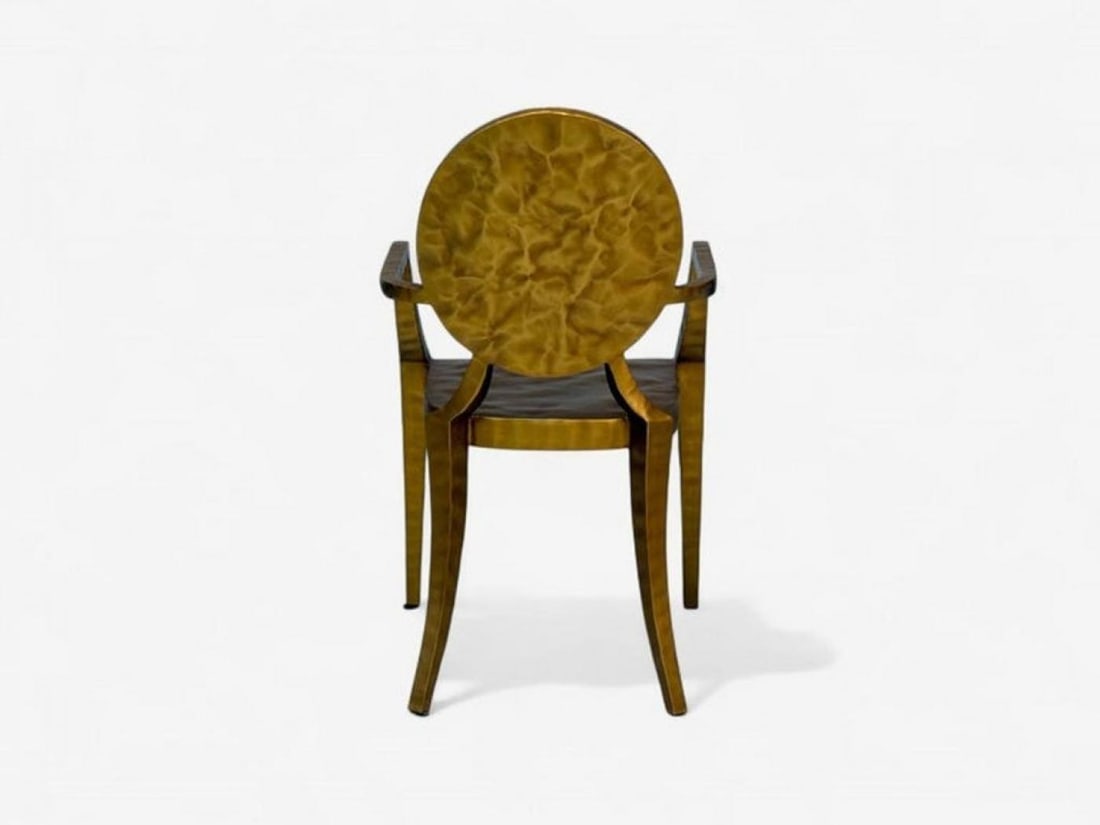 Made Goods, Hammered Gilt Iron, Six Daphne Dining Chairs, Philippines, 21st C. - 10
