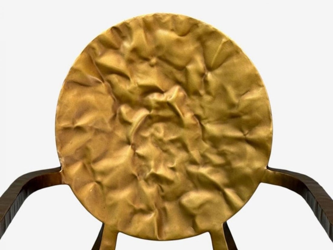 Made Goods, Hammered Gilt Iron, Six Daphne Dining Chairs, Philippines, 21st C. - 7