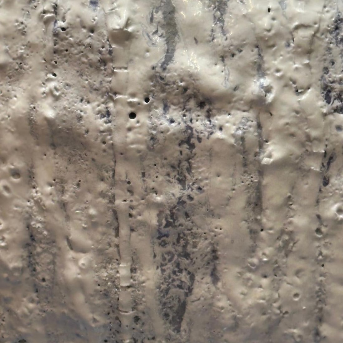 Jon Tierney, Contemporary, Large Modern Moon Jar, Glazed Ceramic, White and Blue - 7