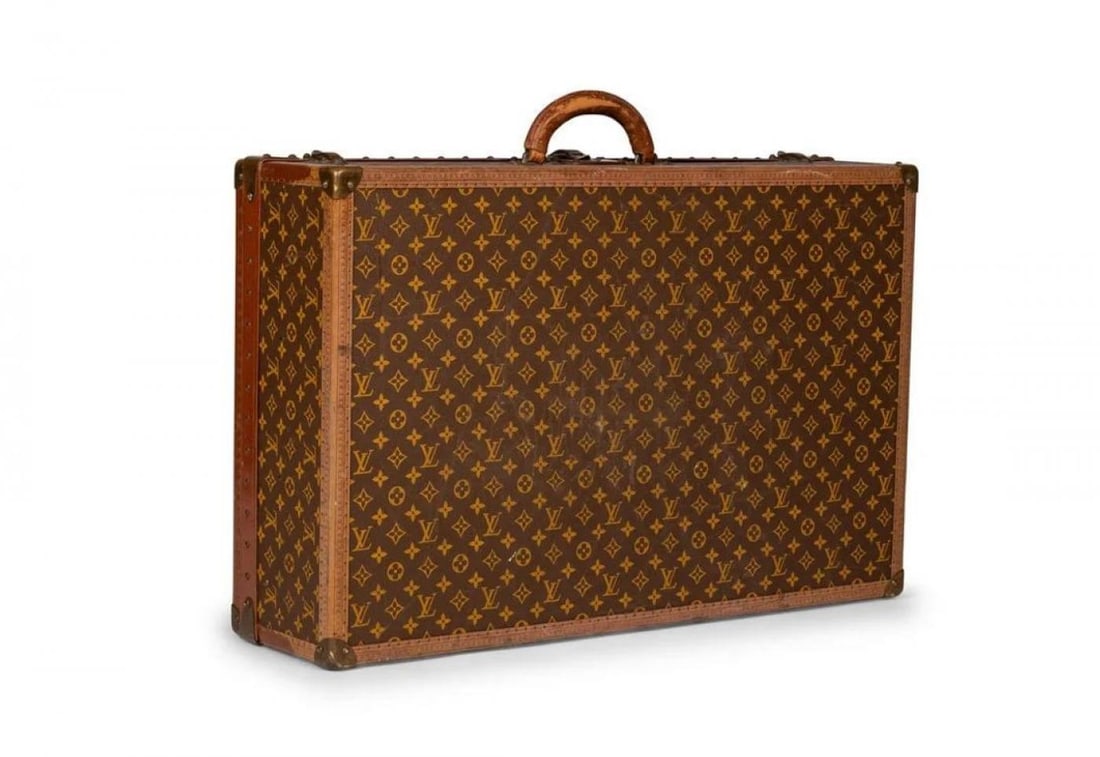 Louis Vuitton Monogram Suitcase / Luggage or Trunk, Alzer 80, Mid 20th Century - 4