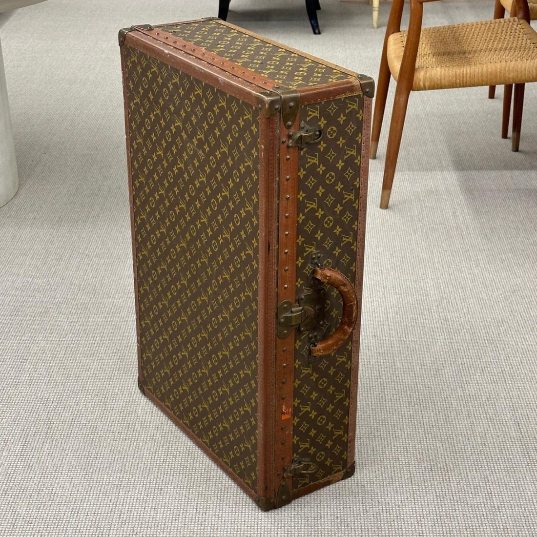 Louis Vuitton Monogram Suitcase / Luggage or Trunk, Alzer 80, Mid 20th Century - 7