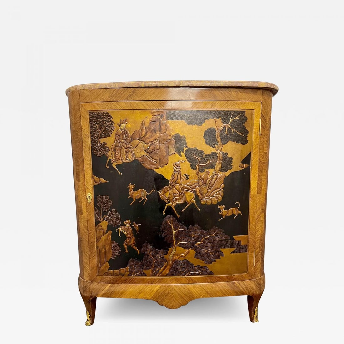 French Louis XV Style Chinoiserie Commode, Chest Manner of Jansen - 2