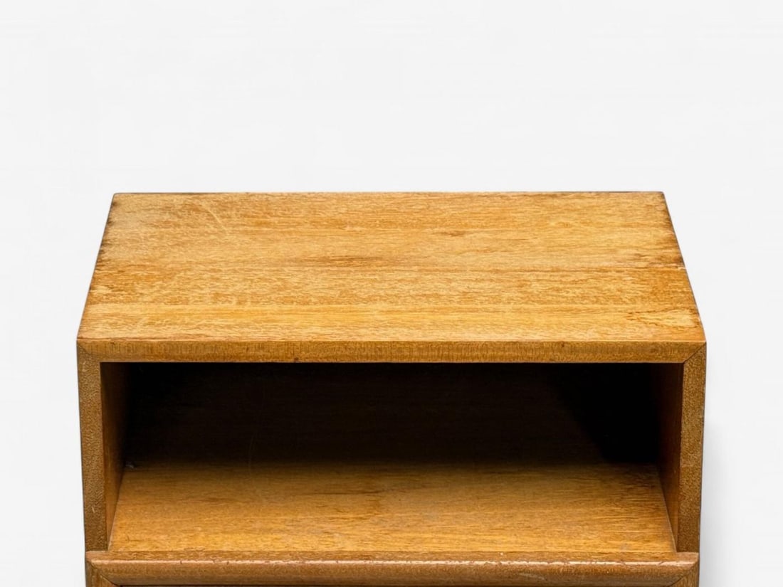 John Keal, Bleached Mahogany, Open Nightstands, USA, 1960s - 10