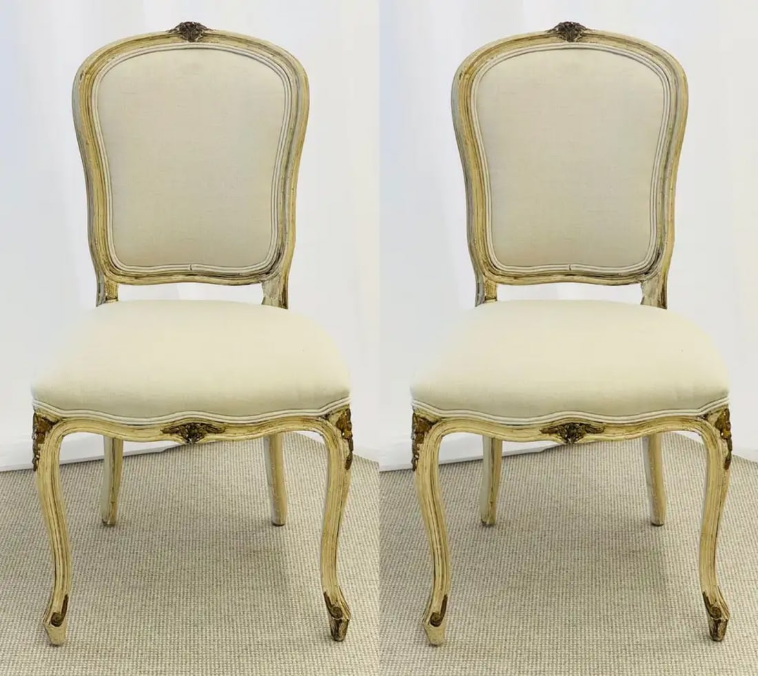 Set of 14 Maison Jansen Swedish Style Dining Chairs - 4