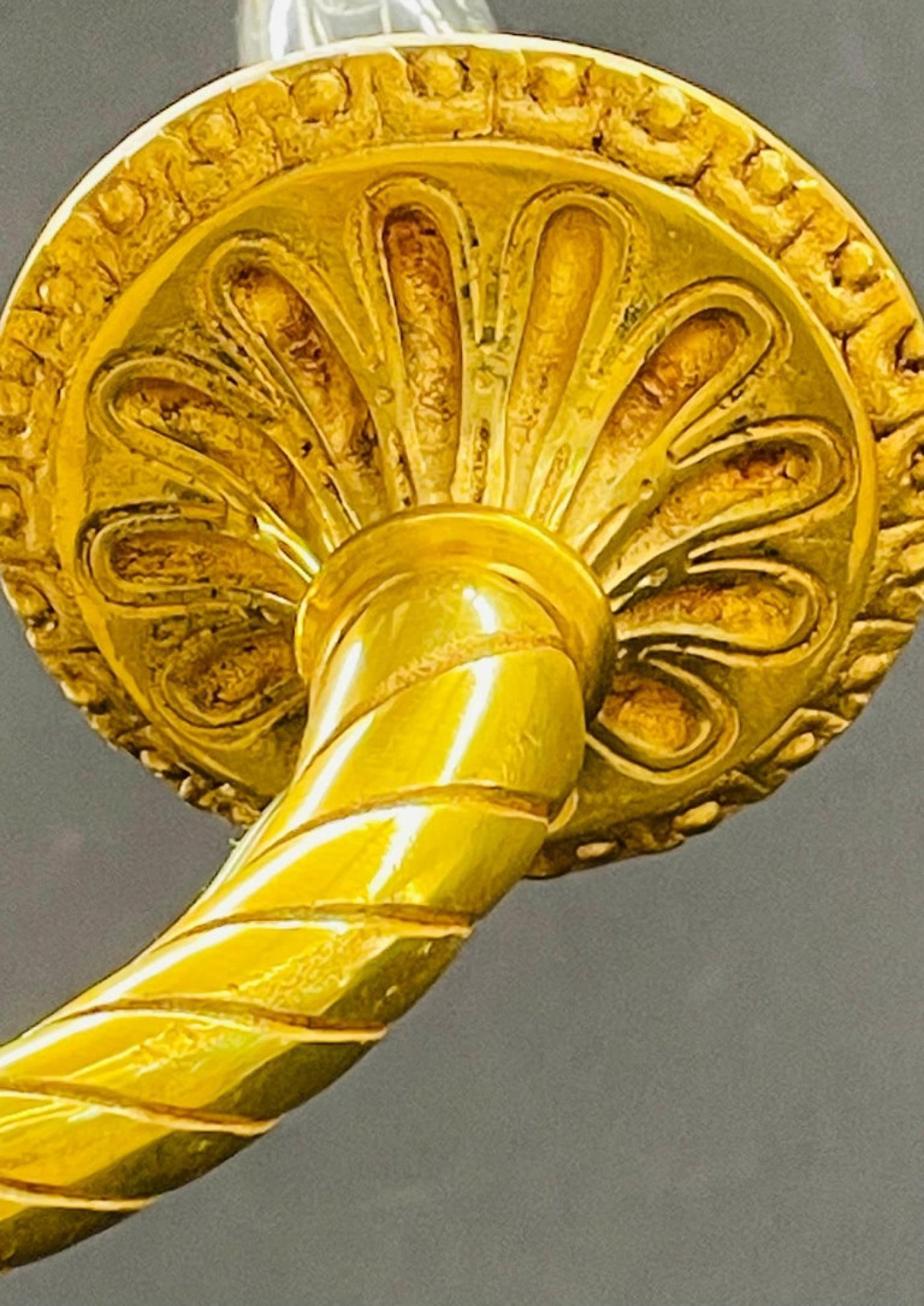 Louis XVI Dore Bronze Chandelier - 6