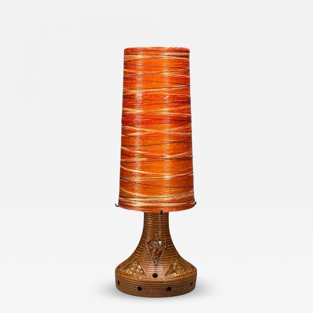 Accolay, Ceramic, Stained Glass, Spun Resin, Floor Lamp, France, 1955 - 2
